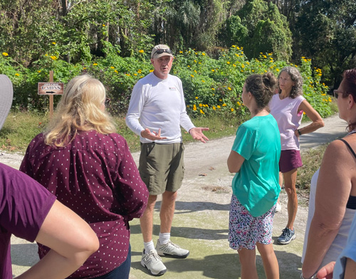 Cahaba Clubs Herbal Outpost - Marvin hosting a tour